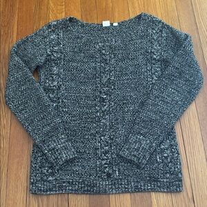 GAP Women's Black Knit Cotton Sweater
